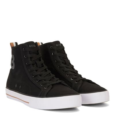Black Aiden High Top Trainers