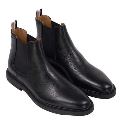 Black Larry Cheb Leather Boots