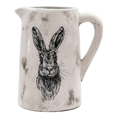 Hare Pitcher Vase Medium, Distressed