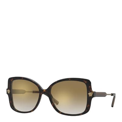 Women's Brown Versace Sunglasses 56mm