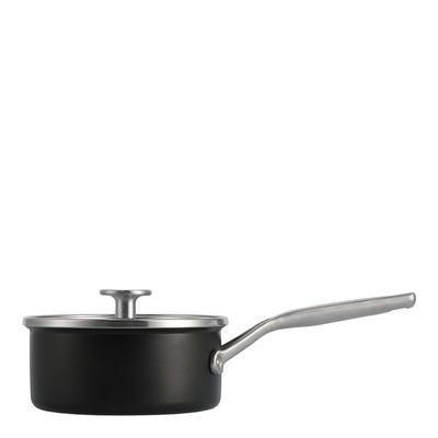 Matte Black Core Enamel Saucepan, 16cm