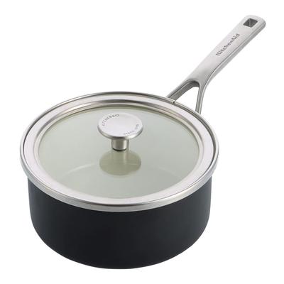 KitchenAid Steel Core Enamel 18cm/2 Litre Saucepan, Matte Black