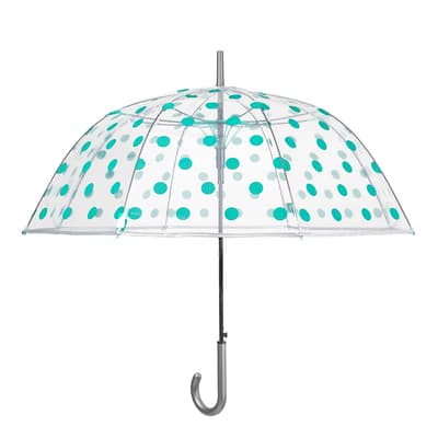 Blue Polka Dots Birdcage Umbrella