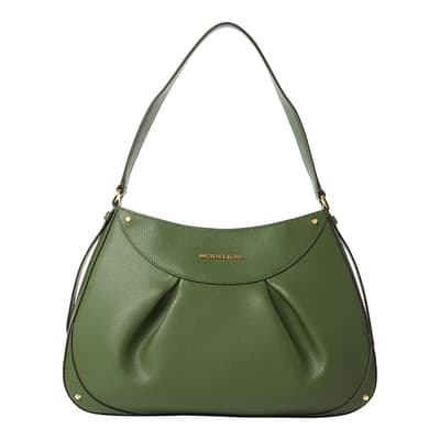 Amazon Green Enzo Medium Shoulder Bag