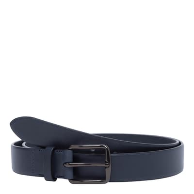 Midnight Harness Dress Belt In Smooth Leather