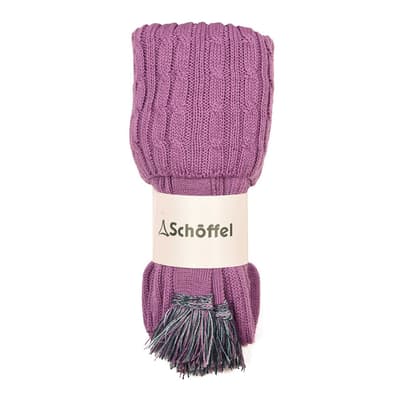 Purple Lilymere Wool Blend Sock