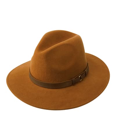 Brown Willow Fedora Wool Hat