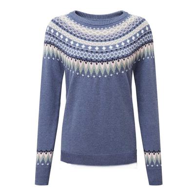 Blue Shetland Fairisle Wool Blend Jumper