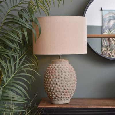 Remus Terracotta Table Lamp with Shade