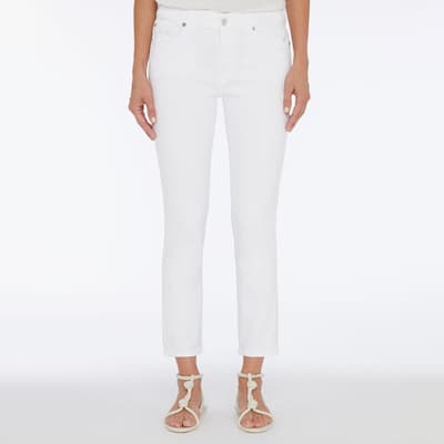 White Roxanne Luxe Stretch Jeans