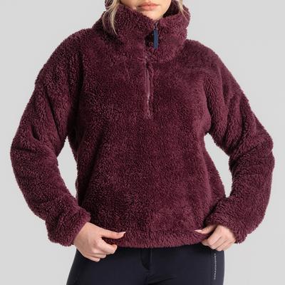 Dark Purple Bronagh Half Zip Fleece