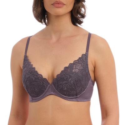 Purple Eglantine Plunge Bra