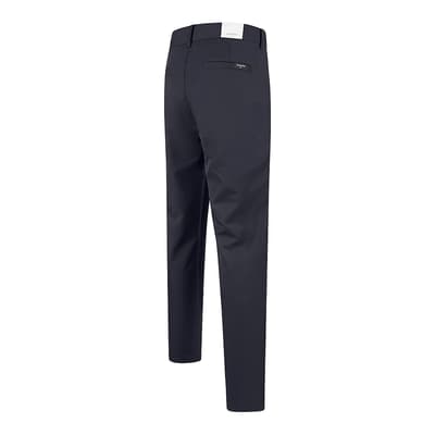 Navy Calvin Klein Tapered Fit Stretch Trousers