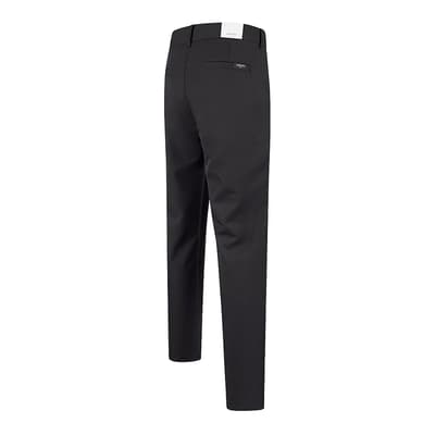 Black Calvin Klein Tapered Fit Stretch Trousers
