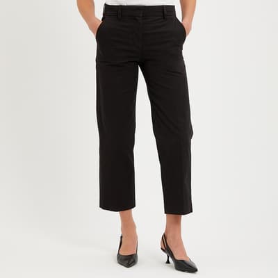 Black Cropped Trousers 
