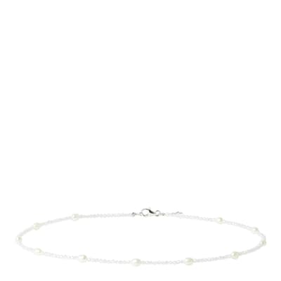 White Pearl Cubic Zirconia Bracelet
	