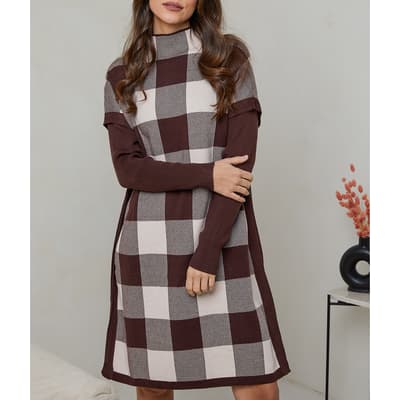 Red Checkered Patterend Dress