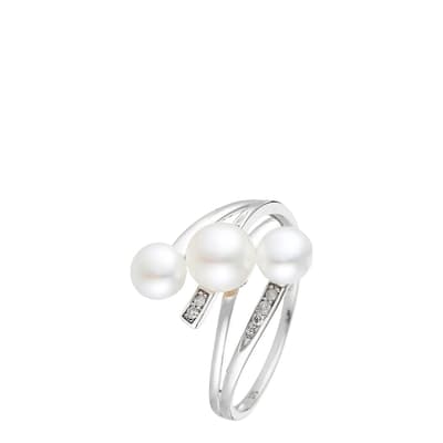 Diamond & Pearl Kawai Ring