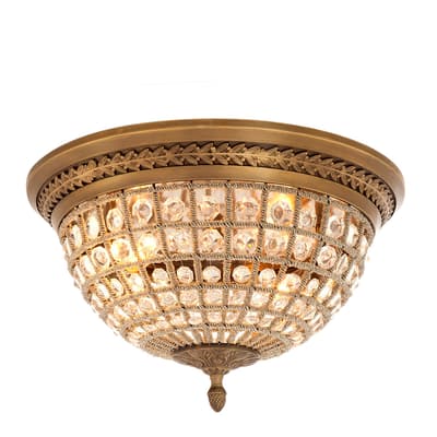 Kasbah Ceiling Lamp, Antique Brass