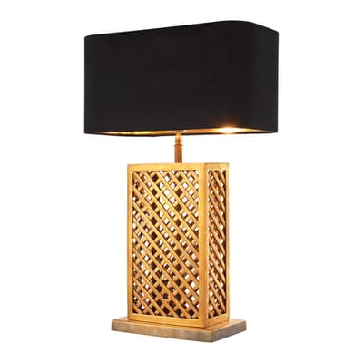 Idyllwild Table Lamp, Vintage Brass