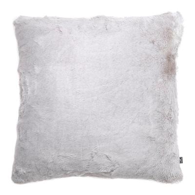 Alaska Faux Fur Scatter Cushion, Light Grey