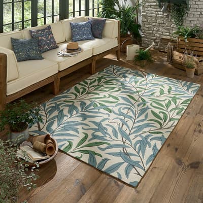 Willow Boughs Outdoor Rug 200x280cm, Leafy Arbor