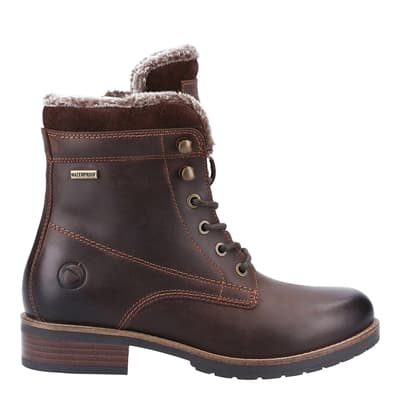 Brown Daylesford Leather Ankle Boots