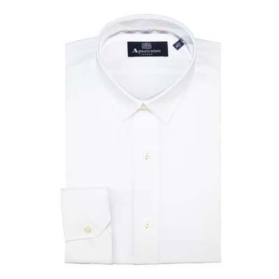 White Point Collar Cotton Shirt