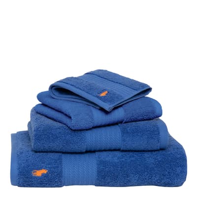 Player Bath Towel, Iris Blue