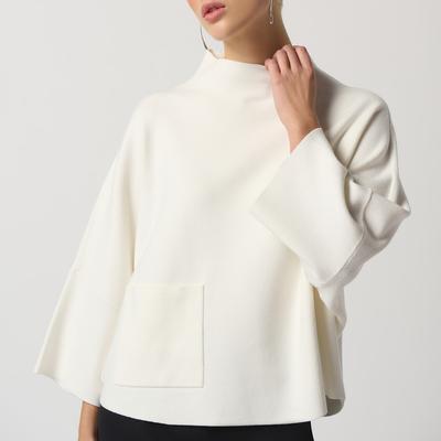 Cream Funnel Neck Top