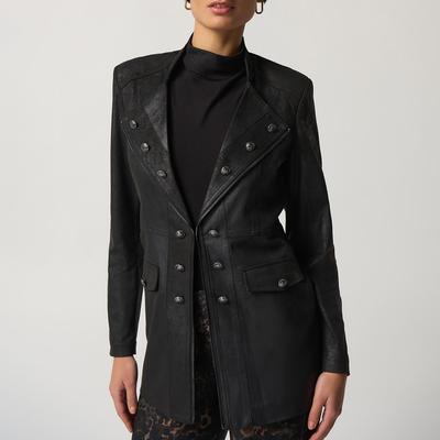 Black Rhinestone Suede Jacket