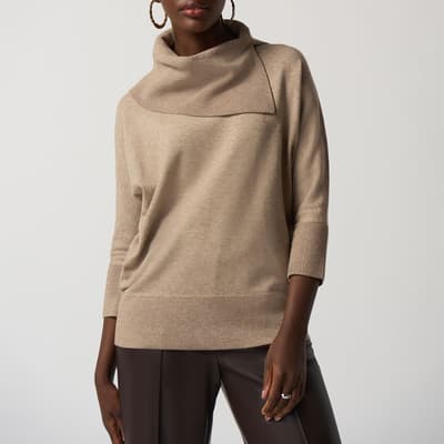 Brown Asymmetrical Sweater Style