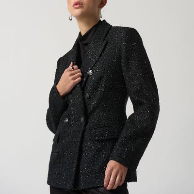 Black Boucle Blazer