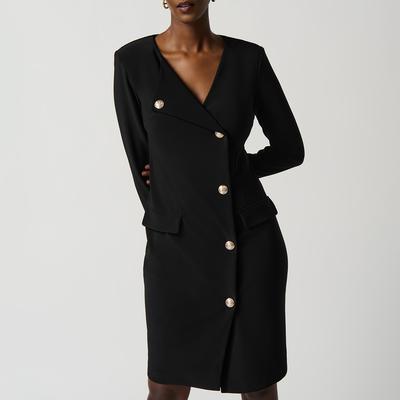 Black Button Dress