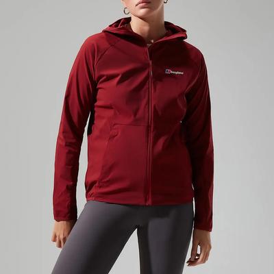 Dark Red Arrina Hooded Jacket