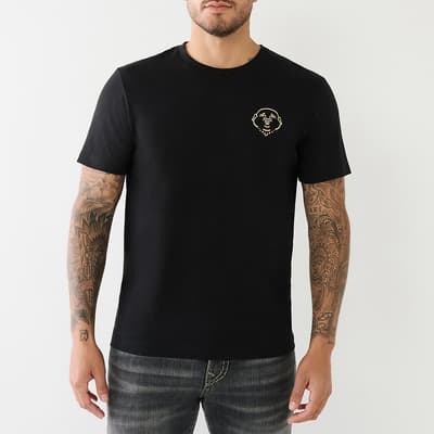 Black Buddha Cotton T-Shirt