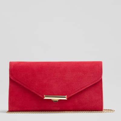 Cerice Lucy Soft Gold Suede Clutch