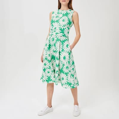Green Twitchill Linen Dress