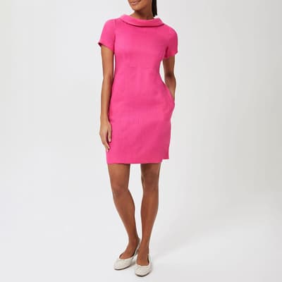 Pink Petra Linen Mini Dress