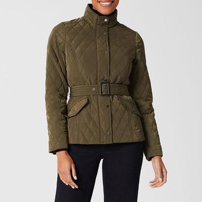 Khaki Brodie Quilted Coat