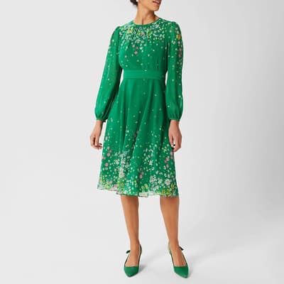 Green Maria Midi Dress