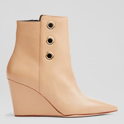 BRIE BEI-BEIGE ANKLE BOOTS