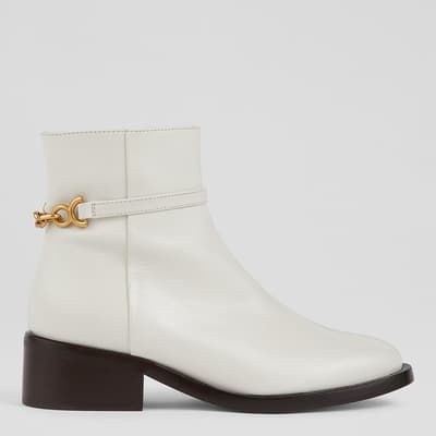 Lola Cre-Ecru Ankle Boots