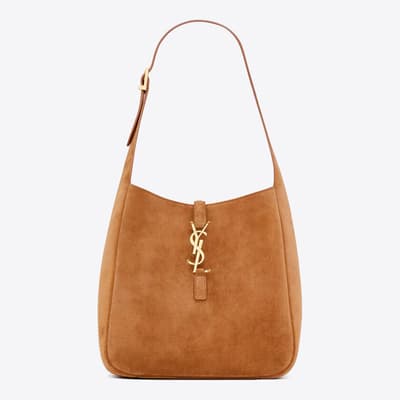 Brown Caramel YSL Le Small Suede Supple