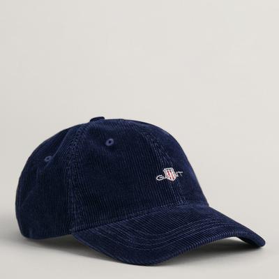 Dark Blue Shield Cord Cotton Cap