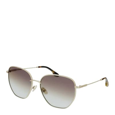 Women's Gold Victoria Beckham Sunglasses 60mm