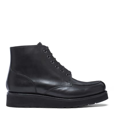 Black Buster Leather Boots