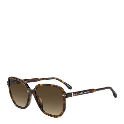 Brown Shaded Geometrical Sunglasses