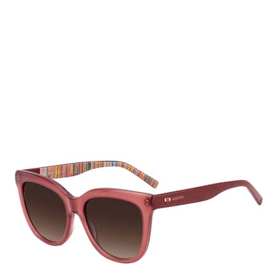 Mauve Brown Shaded Square Sunglasses