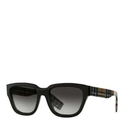 Unisex Black Burberry Sunglasses 54mm